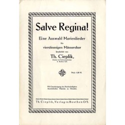 Salve Regina! Eine Auswahl Marienlieder für vierstimmigen Männerchor