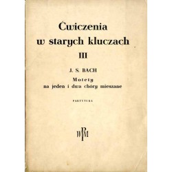 Motety na jeden i dwa chóry mieszane, partytura
