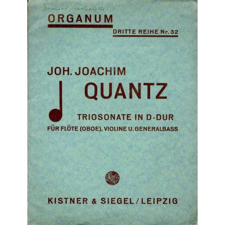 Triosonate in D-Dur für Flöte (Oboe), Violine und Generalbass