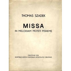 Missa in melodiam moteti pisneme / Missa.
