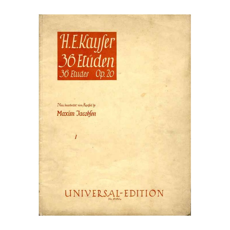 36 Etudes. Op. 20. I. Violino