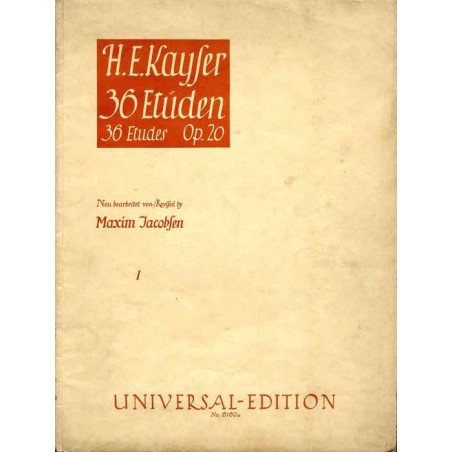 36 Etudes. Op. 20. I. Violino