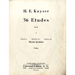 36 Etudes. Op. 20. I. Violino