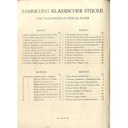 Sammlung Klassischer Stücke aus Werken berühmter Meister für Violoncello mit Pianofortebegleitung. B.1