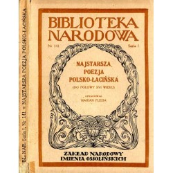Najstarsza poezja polsko-łacińska (do połowy XVI wieku)