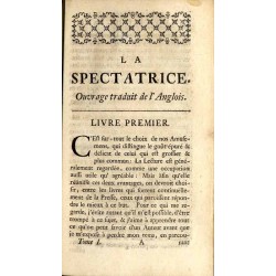 La Spectatrice. Ouvrage Traduit de l'Anglois. Nouvelle Edition. T. 1