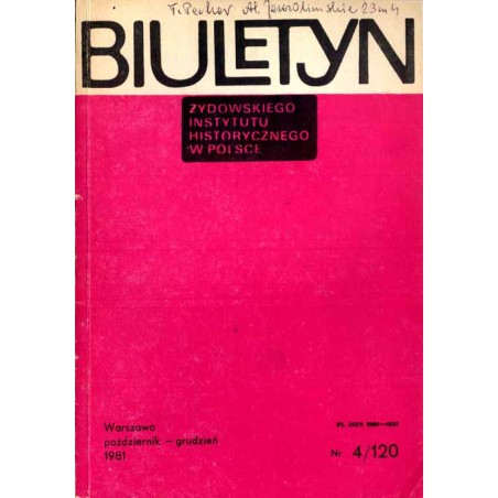 Biuletyn Żydowskiego Instytutu Historycznego w Polsce. 1981. Nr 4 (120) (Październik - Grudzień 1981) /  "Postęp" Hermana Lieber