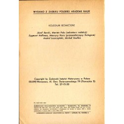 Biuletyn Żydowskiego Instytutu Historycznego w Polsce. 1978. Nr 3-4/107-108 (Lipiec - Grudzień 1978) / Materiały sympozjum poświ