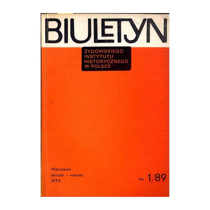 Biuletyn Żydowskiego Instytutu Historycznego w Polsce. 1974. Nr 1 (89) (Styczeń - Marzec 1974) / Ludność żydowska w Tarłowie (od
