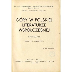 Góry w polskiej literaturze współczesnej. Sympozjum, Kraków 9 i 10 listopada 1979 r.