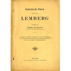 Statistische Daten über die Stadt Lemberg / Dane statystyczne o mieście Lwowie