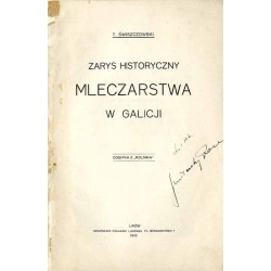 Zarys historyczny mleczarstwa w Galicji