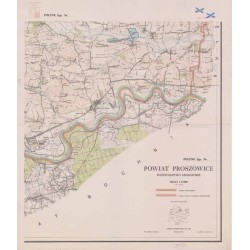 Powiat Proszowice. Województwo krakowskie. Skala 1:25 000 (mapa w 4 arkuszach 1963)