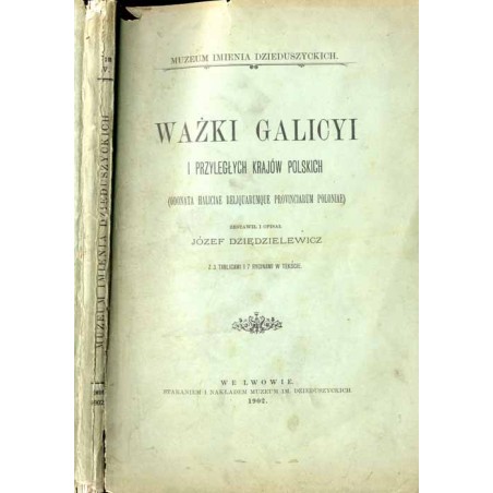 Ważki Galicyi i przyległych krajów polskich  (Odonata Haliciae reliquarumque provinciarum Poloniae)