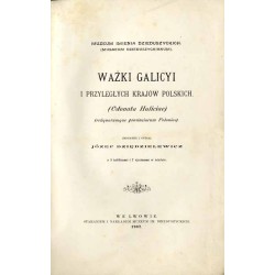 Ważki Galicyi i przyległych krajów polskich  (Odonata Haliciae reliquarumque provinciarum Poloniae)