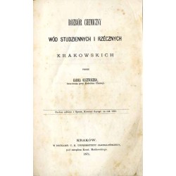 Rozbiór chemiczny wód studziennych i rzécznych krakowskich