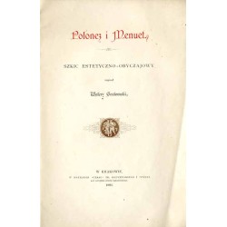 Polonez i menuet. Szkic estetyczno-obyczajowy