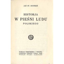 Historja w pieśni ludu polskiego