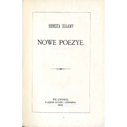 Nowe poezye Ernesta Buławy