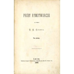 Próby rymotwórcze. T.1