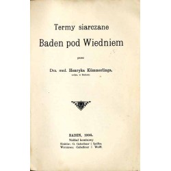 Termy siarczane Baden pod Wiedniem