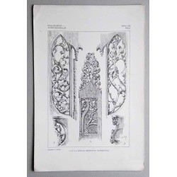 Bilderwerk schlesischer Kunstdenkmäler. Mappe III: Innere Ausstattung. Holz. Tafel 193.1-5: Görlitz [Niemcy]. Oberkirche. Chorge
