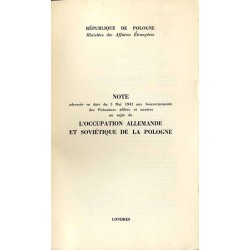 Note adressée en date du 3 mai 1941 aux gouvernments des puissances alliées et neutres au sujet de l'occupation allemande et sov
