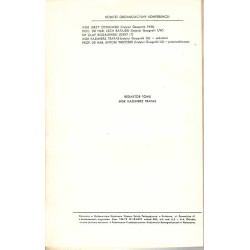 Problemy kartografii turystycznej. III Ogólnopolska Konferencja Kartograficzna poświęcona kartografii turystycznej, Kraków 2-4 X
