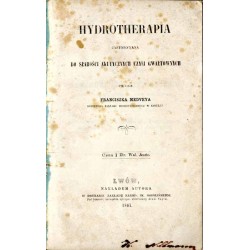 Hydrotherapia zastosowana do słabości akutycznych czyli gwałtownych