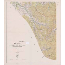 Powiat Bielsko-Biała. Województwo katowickie. Skala 1:25 000 (mapa w 4 arkuszach 1965)