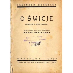O świcie (powieść o Miss Cavell)