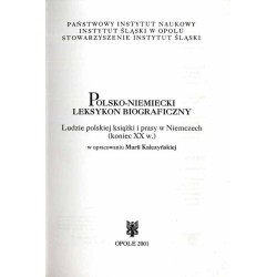 Polsko-niemiecki leksykon biograficzny. Ludzie polskiej książki i prasy w Niemczech (koniec XX w.)