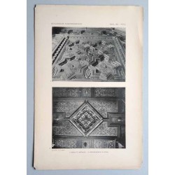 Bilderwerk schlesischer Kunstdenkmäler. Mappe III: Innere Ausstattung. Holz. Tafel 198.1: Görlitz [Niemcy]. Rathaus. Decke des e
