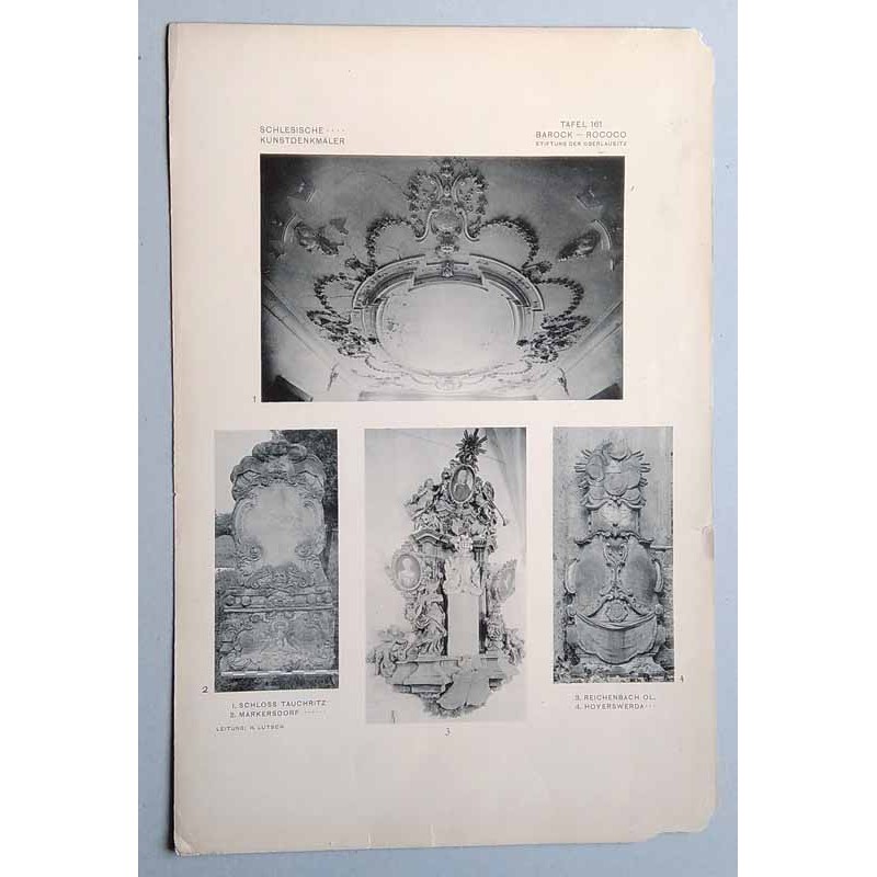 Bilderwerk schlesischer Kunstdenkmäler. Mappe III: Fortsetzung des Barockstils und seine Ausläufer. Rococo. Tafel 161.1: Tauchri