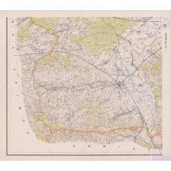 Powiat Dębica. Województwo rzeszowskie. Skala 1:25 000 (mapa w 4 arkuszach 1961)
