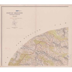 Powiat Brzozów. Województwo rzeszowskie. Skala 1:25 000 (mapa w 4 arkuszach 1966)