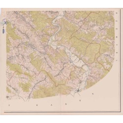 Powiat Brzozów. Województwo rzeszowskie. Skala 1:25 000 (mapa w 4 arkuszach 1966)