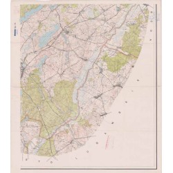 Powiat Iława. Województwo olsztyńskie. Skala 1:25 000 (mapa w 6 arkuszach 1965)