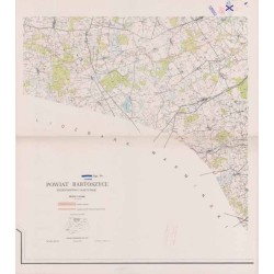 Powiat Bartoszyce. Województwo olsztyńskie. Skala 1:25 000 (mapa w 8 arkuszach 1964)
