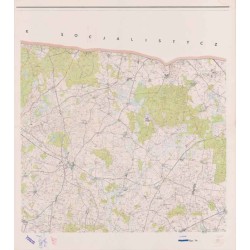 Powiat Bartoszyce. Województwo olsztyńskie. Skala 1:25 000 (mapa w 8 arkuszach 1964)
