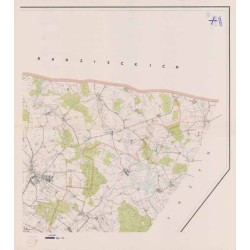 Powiat Bartoszyce. Województwo olsztyńskie. Skala 1:25 000 (mapa w 8 arkuszach 1964)