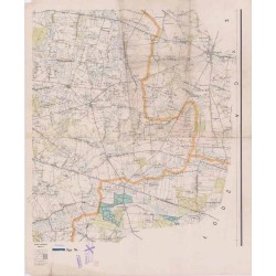 Powiat Poddębice. Województwo łódzkie. Skala 1:25 000 (mapa w 9 arkuszach 1961)