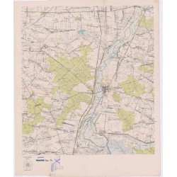 Powiat Poddębice. Województwo łódzkie. Skala 1:25 000 (mapa w 9 arkuszach 1961)