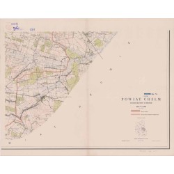 Powiat Chełm. Województwo lubelskie. Skala 1:25 000 (mapa w 11 arkuszach 1963)