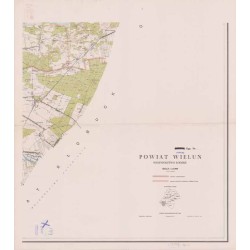 Powiat Wieluń. Województwo łódzkie. Skala 1:25 000 (mapa w 9 arkuszach 1963)