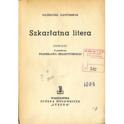 Szkarłatna litera. Powieść