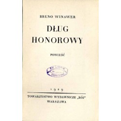 Dług honorowy. Powieść