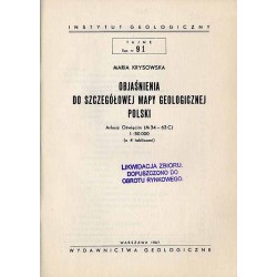 Objaśnienia do szczegółowej mapy geologicznej Polski. Arkusz Oświęcim (M 34 - 63 C) 1:50.000