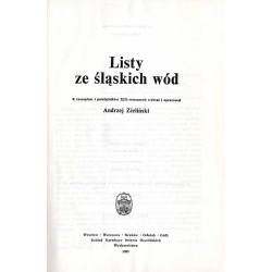 Listy ze śląskich wód
