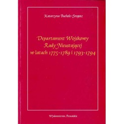 Departament Wojskowy Rady Nieustającej w latach 1775-1789 i 1793-1794